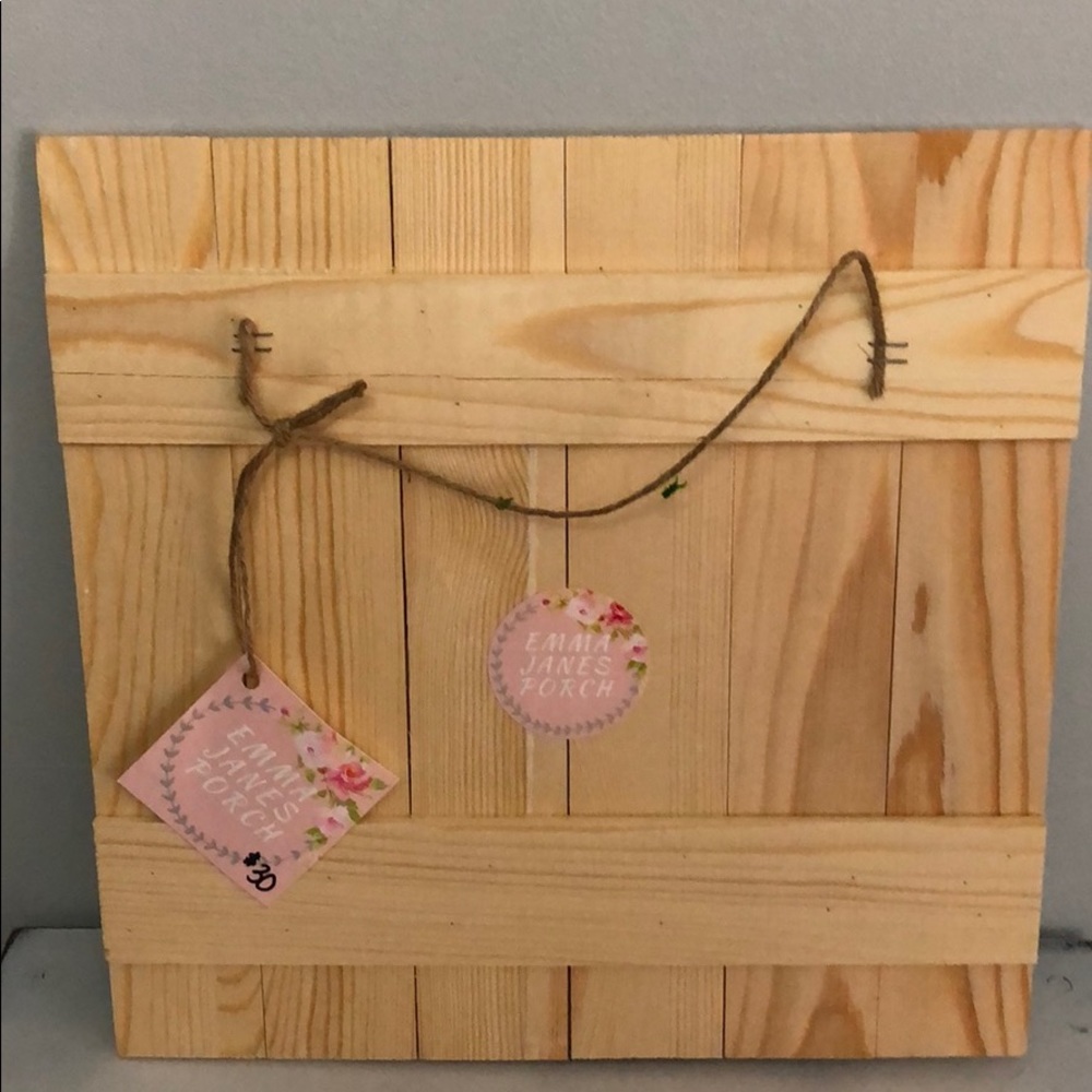 Farmhouse wood panel deer head wreath handmade - Picture 4 of 4